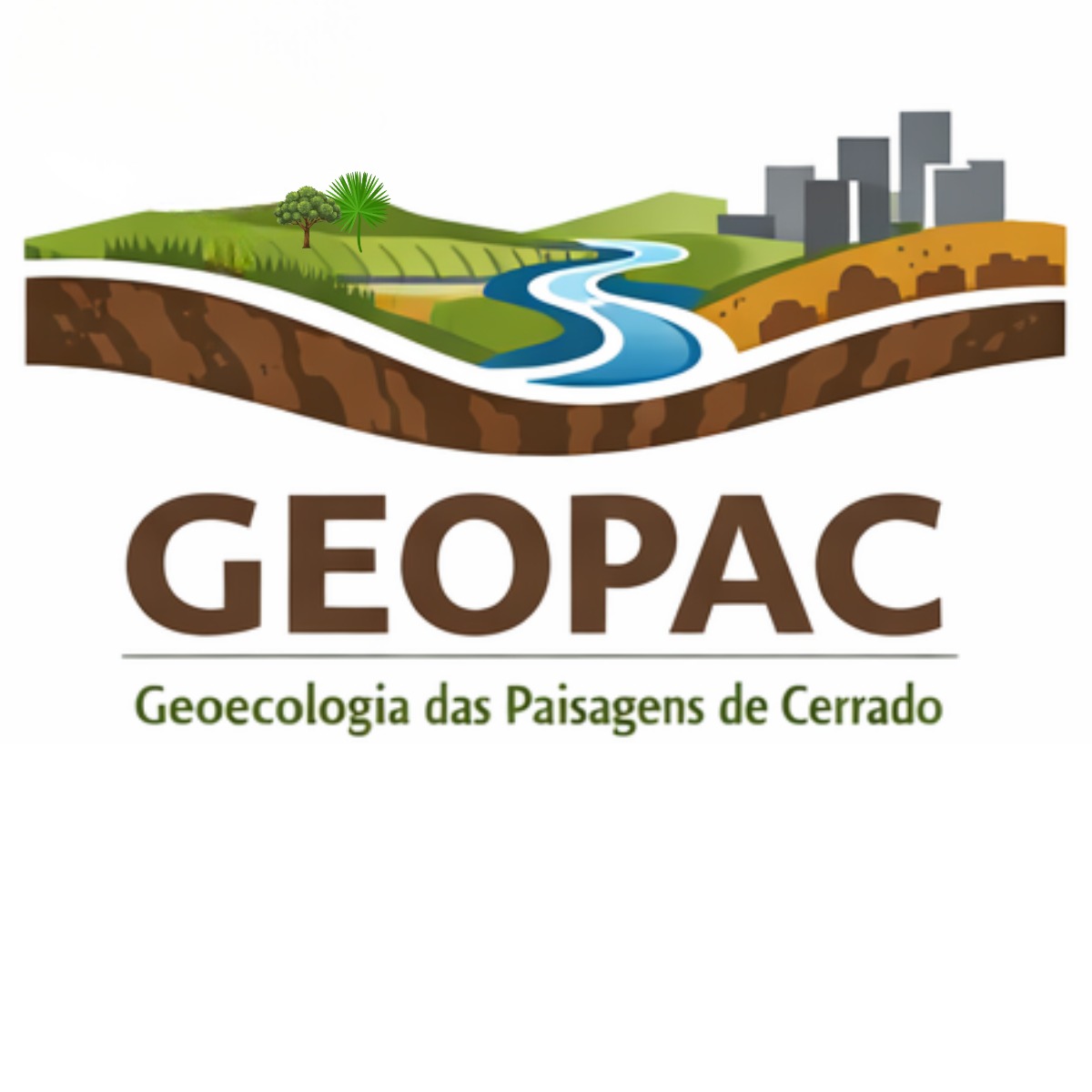 Logomarca do Grupo de Estudos em Geoecologia das Paisagens de Cerrado